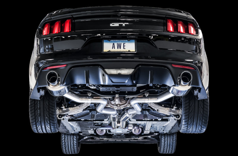 AWE Tuning Touring-to-Track Conversion Kit for S550 Mustang GT - Dual Tip (3820-11020) main image 0