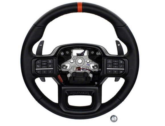 Ford Racing 2021+ F-150 Raptor Steering Wheel Kit - Black