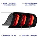 FORM LIGHTING 2015-2023 FORD MUSTANG LED TAIL LIGHTS (PAIR)