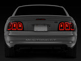 Raxiom 96-98 Ford Mustang Icon LED Tail Lights- Black Housing (Smoked Lens)