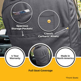 Covercraft 19-25 Ford F250 F350 F450 Carhartt Super Dux SeatSaver Second Row Custom Seat Cvr-Gravel