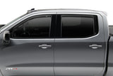 AVS 09-14 Ford F-150 Supercrew Ventvisor Low Profile Window Deflectors 4pc - Matte Black