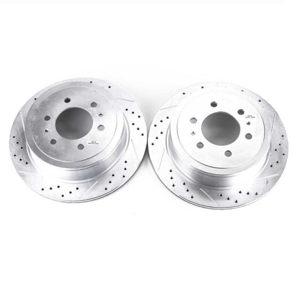 Power Stop 04-11 Ford F-150 Rear Evolution Drilled & Slotted Rotors - Pair