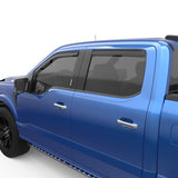 EGR 15+ Ford F150 Crew Cab In-Channel Window Visors - Set of 4 - Matte (573495)