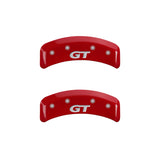 MGP 4 Caliper Covers Engraved Front Mustang Engraved Rear SN95/GT Red finish silver ch