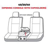 Covercraft 19-20 Ford F150 Polycotton SeatSaver Custom Front Row Seat Covers - Charcoal