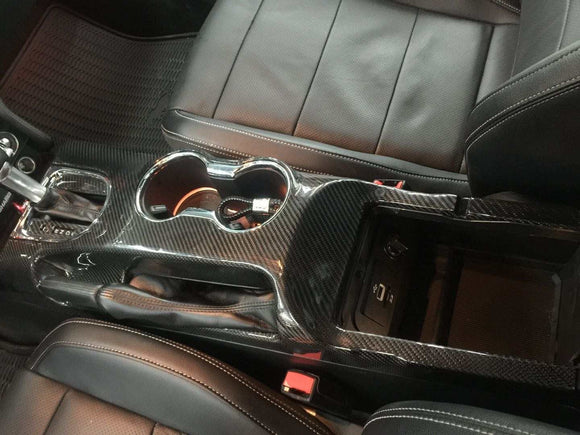 S550 EUROS 15+ Center Console Solid Carbon Overlay