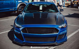 Anderson Composites 2018 - 2023 FORD MUSTANG TYPE-ST (GT500 STYLE) FIBERGLASS FRONT BUMPER WITH CARBON FIBER GRILLE/FRONT LIP