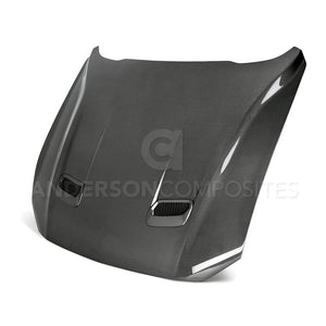 Anderson Composites 2018-2023 FORD MUSTANG TYPE-OE DOUBLE SIDED CARBON FIBER HOOD