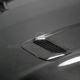 Anderson Composites 2018-2023 FORD MUSTANG TYPE-OE DOUBLE SIDED CARBON FIBER HOOD