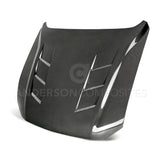 Anderson Composites 2018-2023 FORD MUSTANG TYPE-SA DOUBLE SIDED CARBON FIBER HEAT EXTRACTOR HOOD