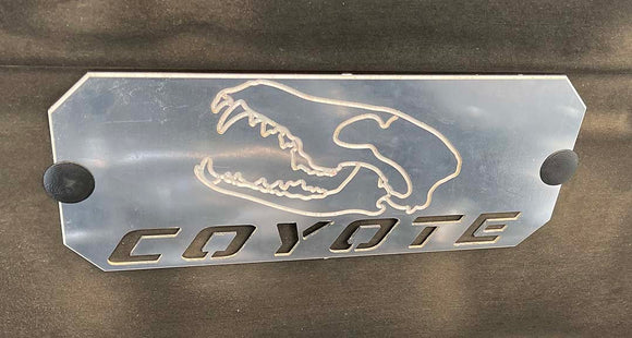 EMP Coyote Skull Hood Plate