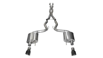 Corsa 15-17 Ford Mustang GT Fastback 5.0 3in Xtreme Cat Back Exhaust w/ Dual Black 4.5in Tips