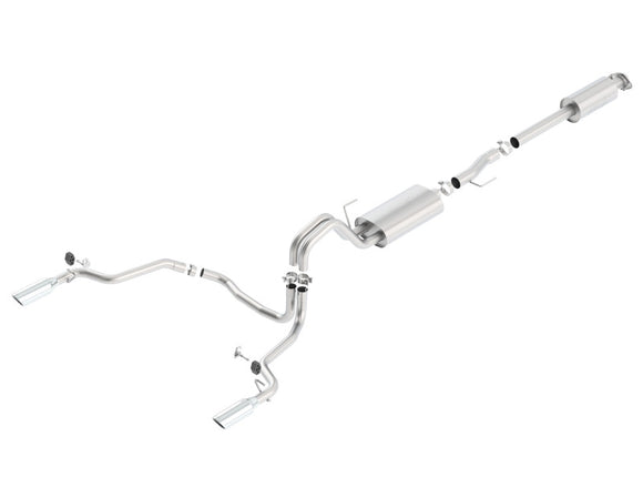 Borla 15-16 Ford F-150 3.5L EcoBoost Ext. Cab Std. Bed Catback Exhaust S-Type Single Split Rear Exit