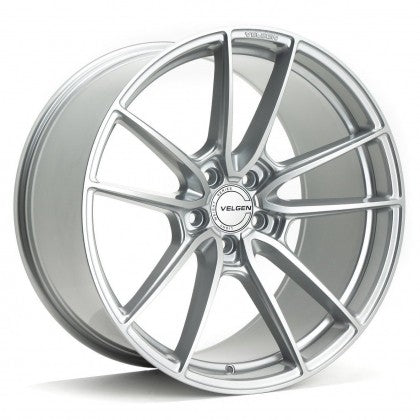 Velgen Wheels VF5 Wheel Gloss Silver 20x10.5 5x114.3 Bolt, 45 Offset, 73.1 Bore (2005-2024 Mustang) - VF5201055X1143GS45