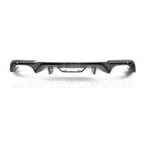 Anderson Composites 2018-2023 Ford Mustang GT Type-OE Carbon FIber Quad Tip Rear Diffuser