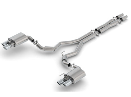 Borla 2018-2022 Ford Mustang GT Fastback 3in S-Type Cat-back Exhaust w/Active Exhaust Valves (4